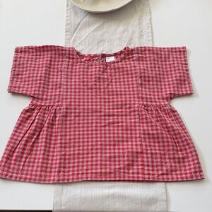 Hanna Andersson Dolan 5⭐️ Rated Red and White Checkered Kids Blouse